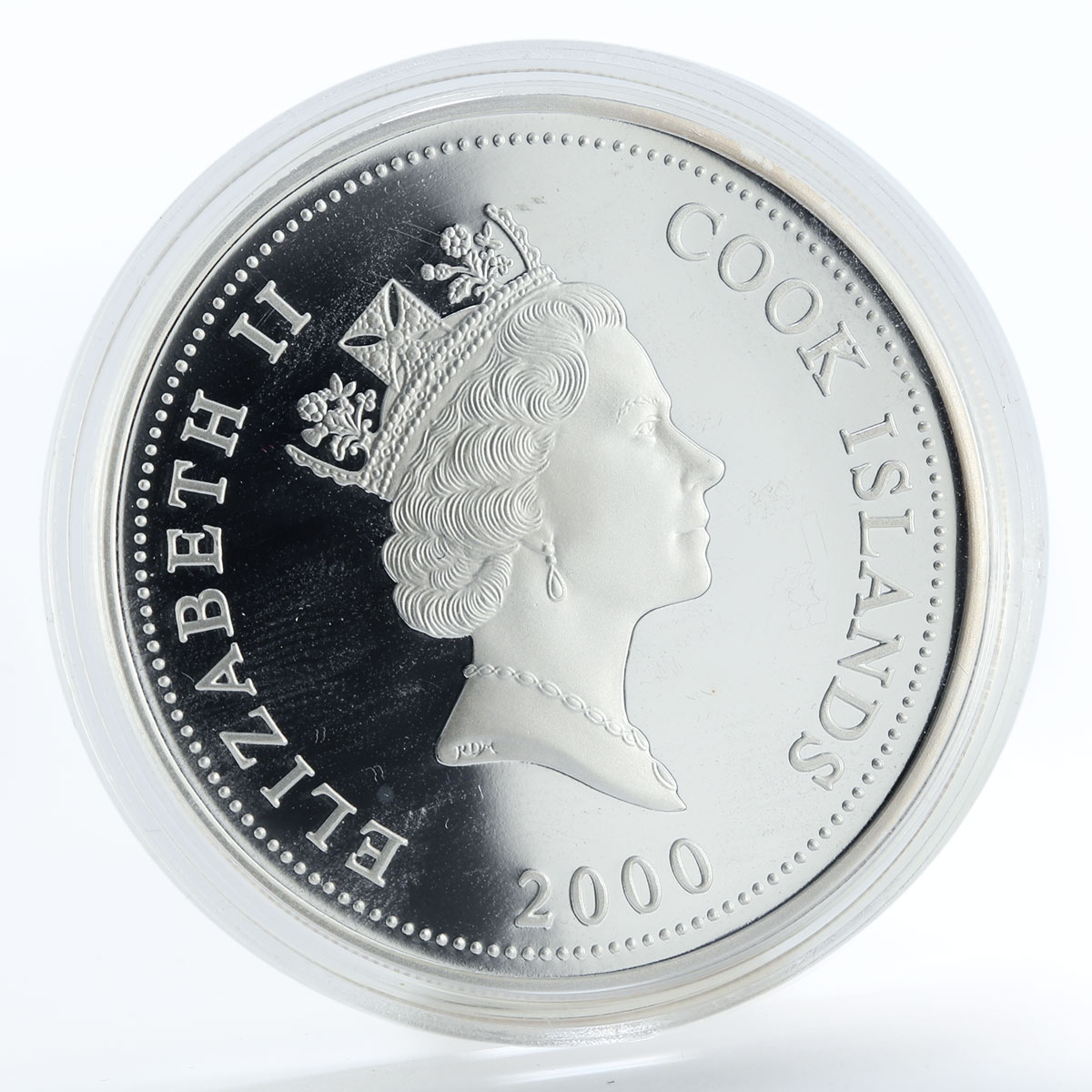 Cook Islands 1 dollar Jewel Beetle proof silver coin 2000