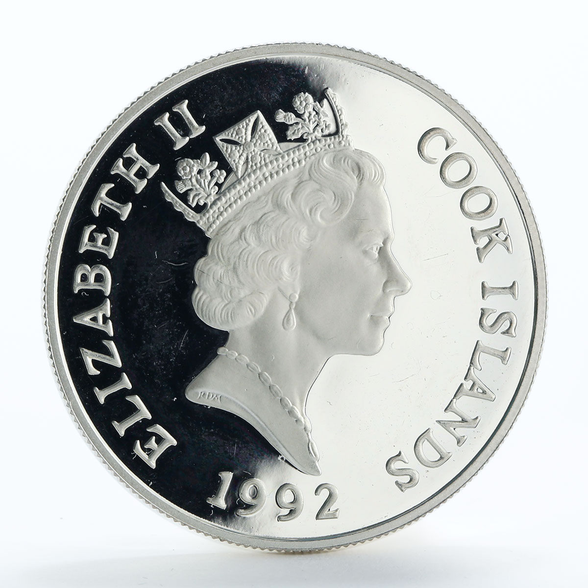Cook Islands 50 dollars Wildlife Series Katta-Lemur silver coin 1992
