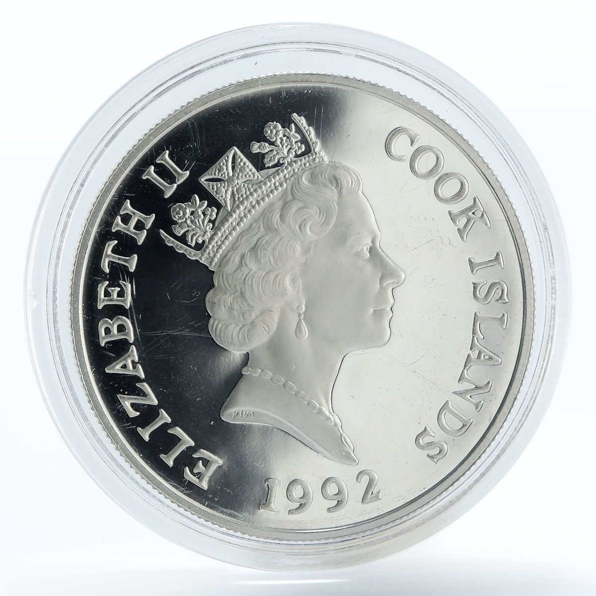 Cook Islands 50 dollars Wildlife Series Katta-Lemur silver coin 1992