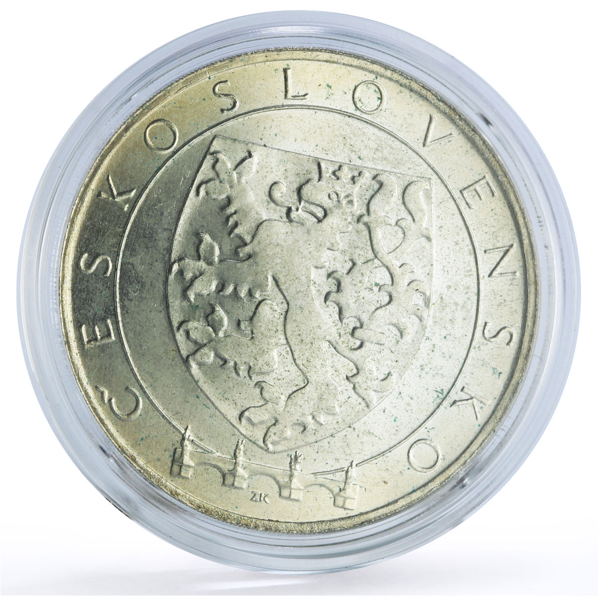 Czechoslovakia 100 Sculptor Josef Myslbek Art TRIAL ESSAI UNC silver coin 1972