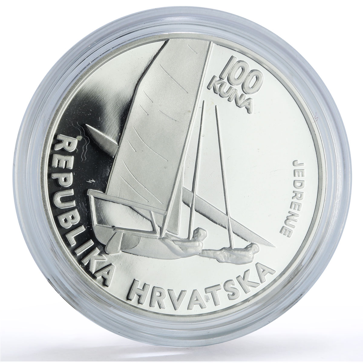 Croatia 100 kuna Atlanta Olympic Games Sailing Paralympic proof silver coin 1996