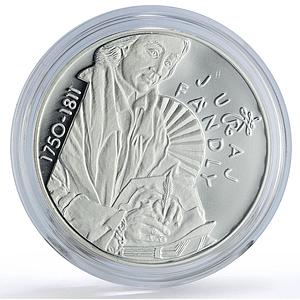 Slovakia 200 korun Writer Juraj Fandly Jubilee Literature proof silver coin 2000