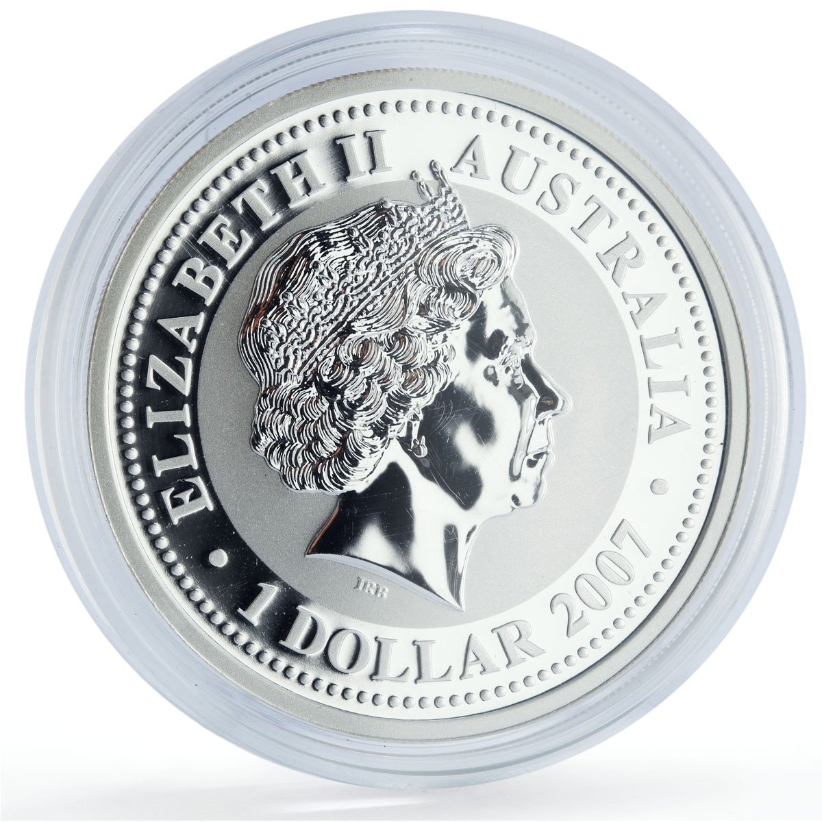 Australia 1 dollar Lunar Calendar series I Year of the Tiger silver coin 2010