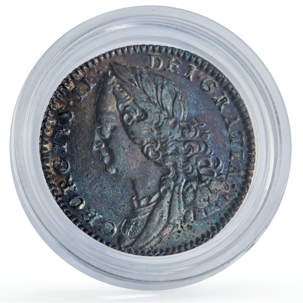 Great Britain 6 pence King George II Coinage Old Bust KM-582 silver coin 1757