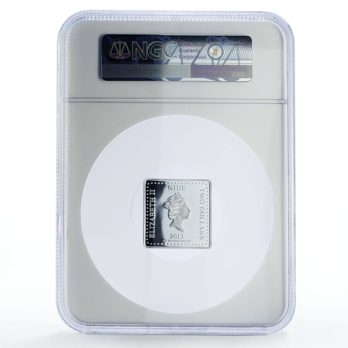 Niue 2 dollars Board Games Monopoly Mr. Monopoly Color PF64 NGC silver coin 2013