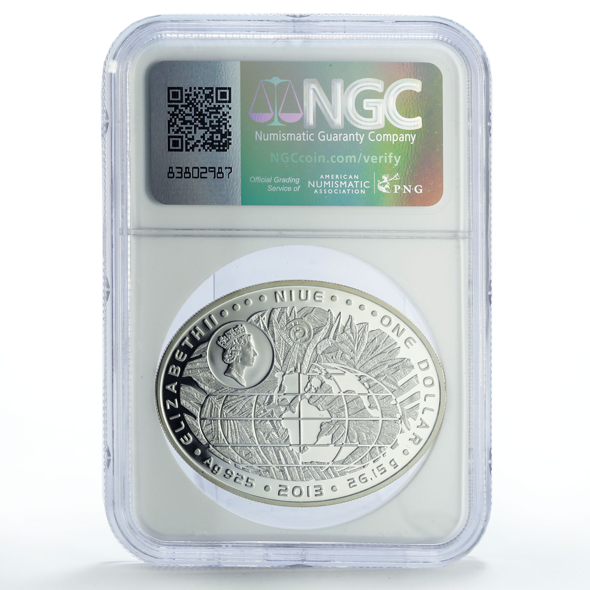 Niue 1 dollar Jurassic Period On Earth Dinosaurs Fauna PF69 NGC silver coin 2013