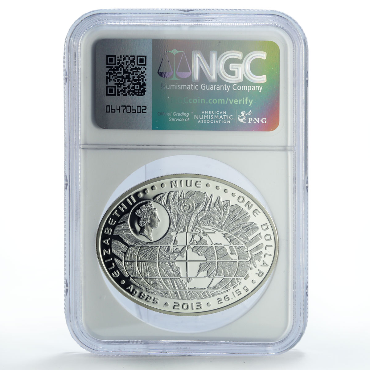 Niue 1 dollar Jurassic Period In Water Dinosaurs Fauna PF69 NGC silver coin 2013