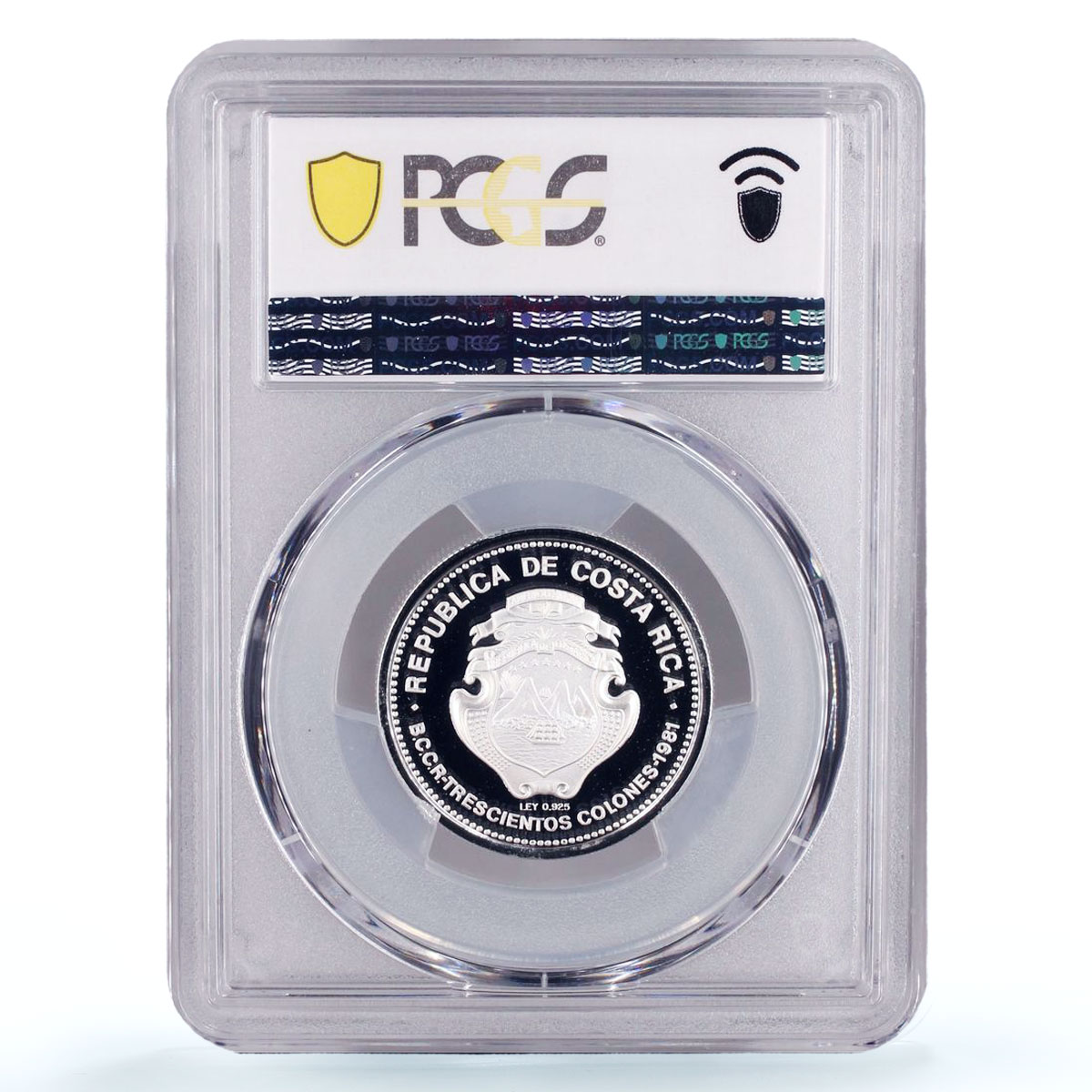 Costa Rica 300 colones Alajuela Founding Jose Ramirez PR70 PCGS silver coin 1981