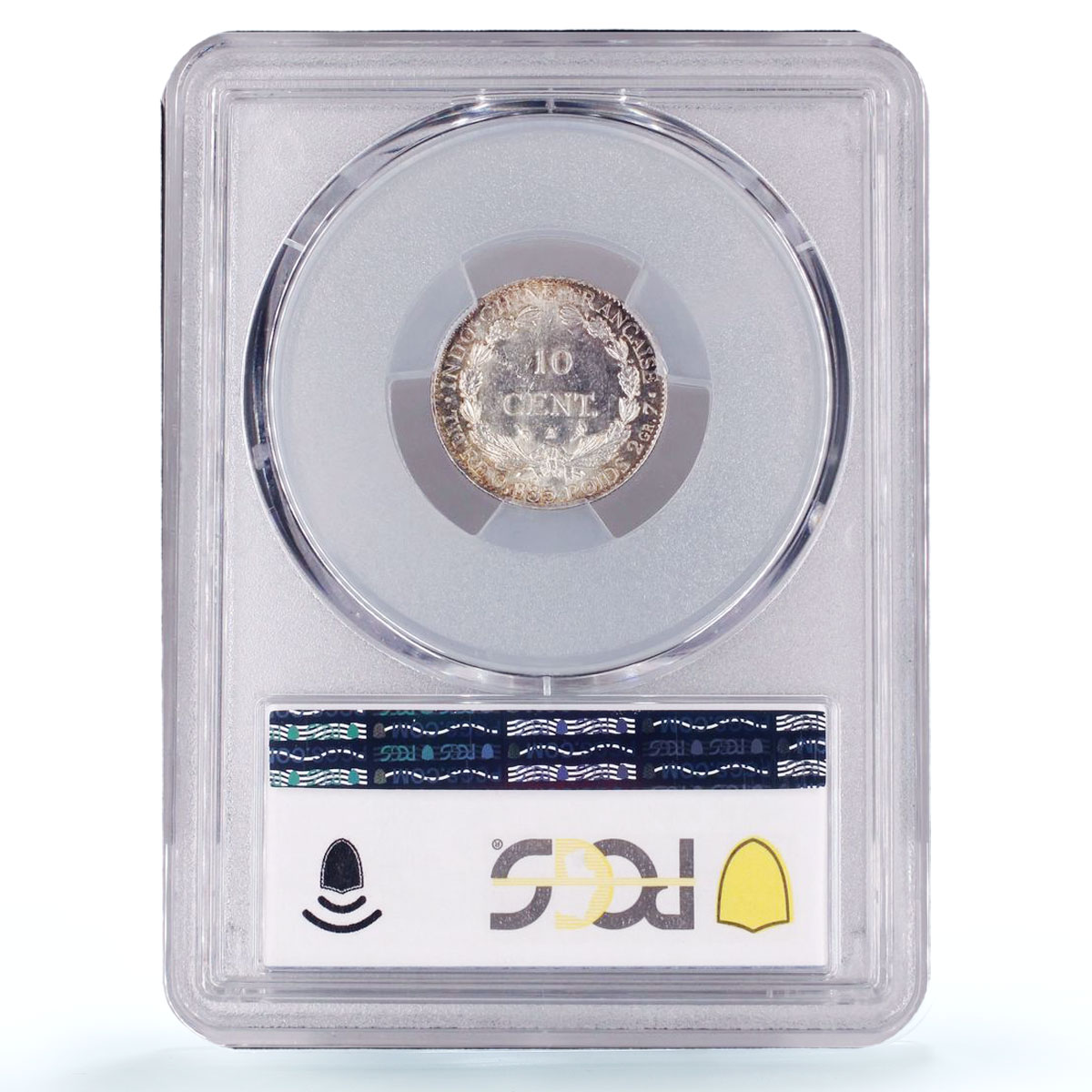 France French Indochina 10 cents Seated Liberty KM-9 MS62 PCGS silver coin 1899