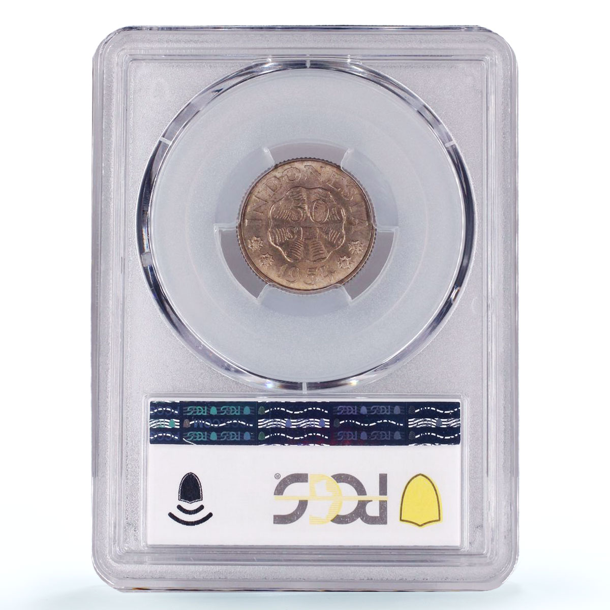 Indonesia 50 sen Republic Coinage Diponegoro KM-10 MS64 PCGS CuNi coin 1954