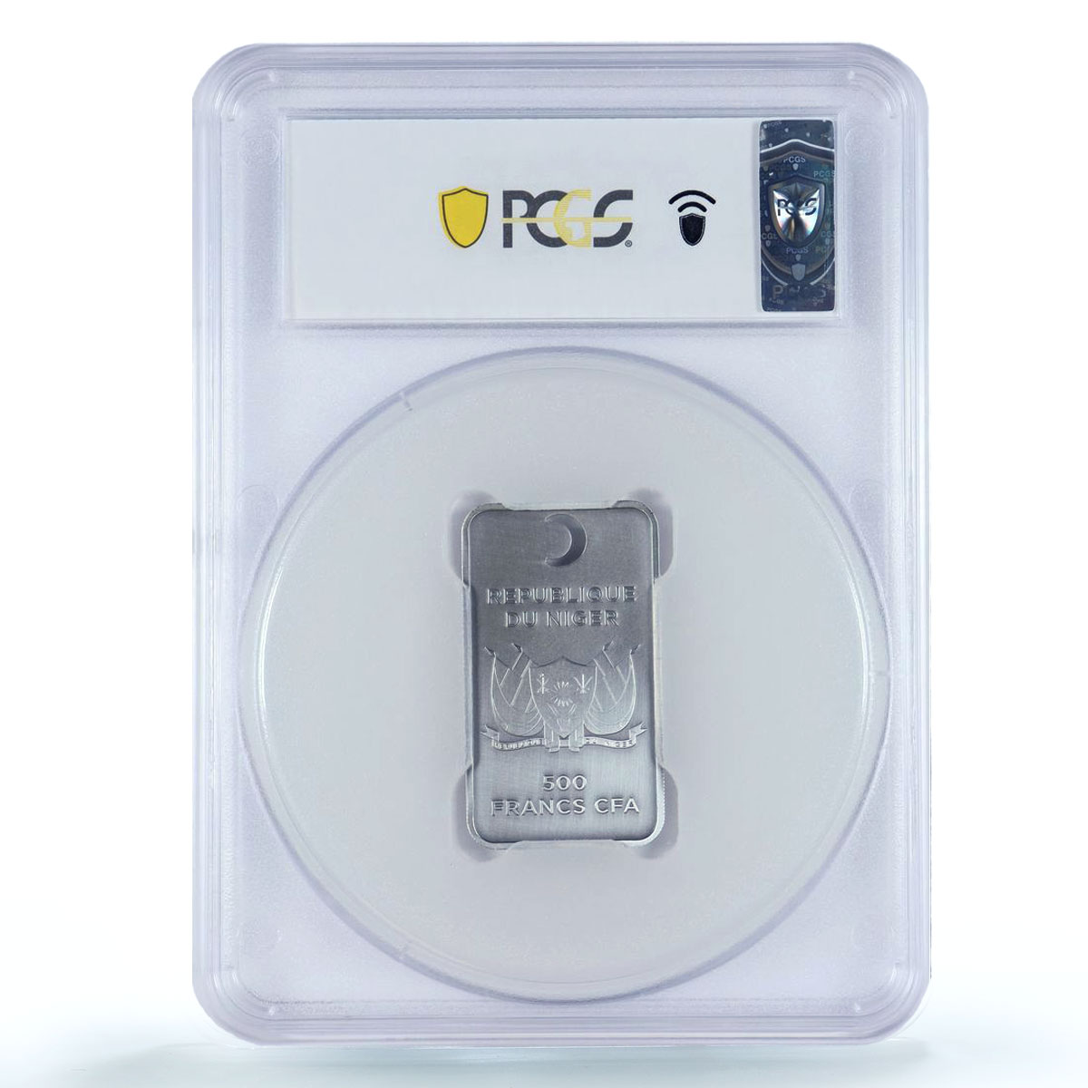 Niger 500 francs The Allah Name Kaaba Mecca Mosque MS70 PCGS silver coin 2013