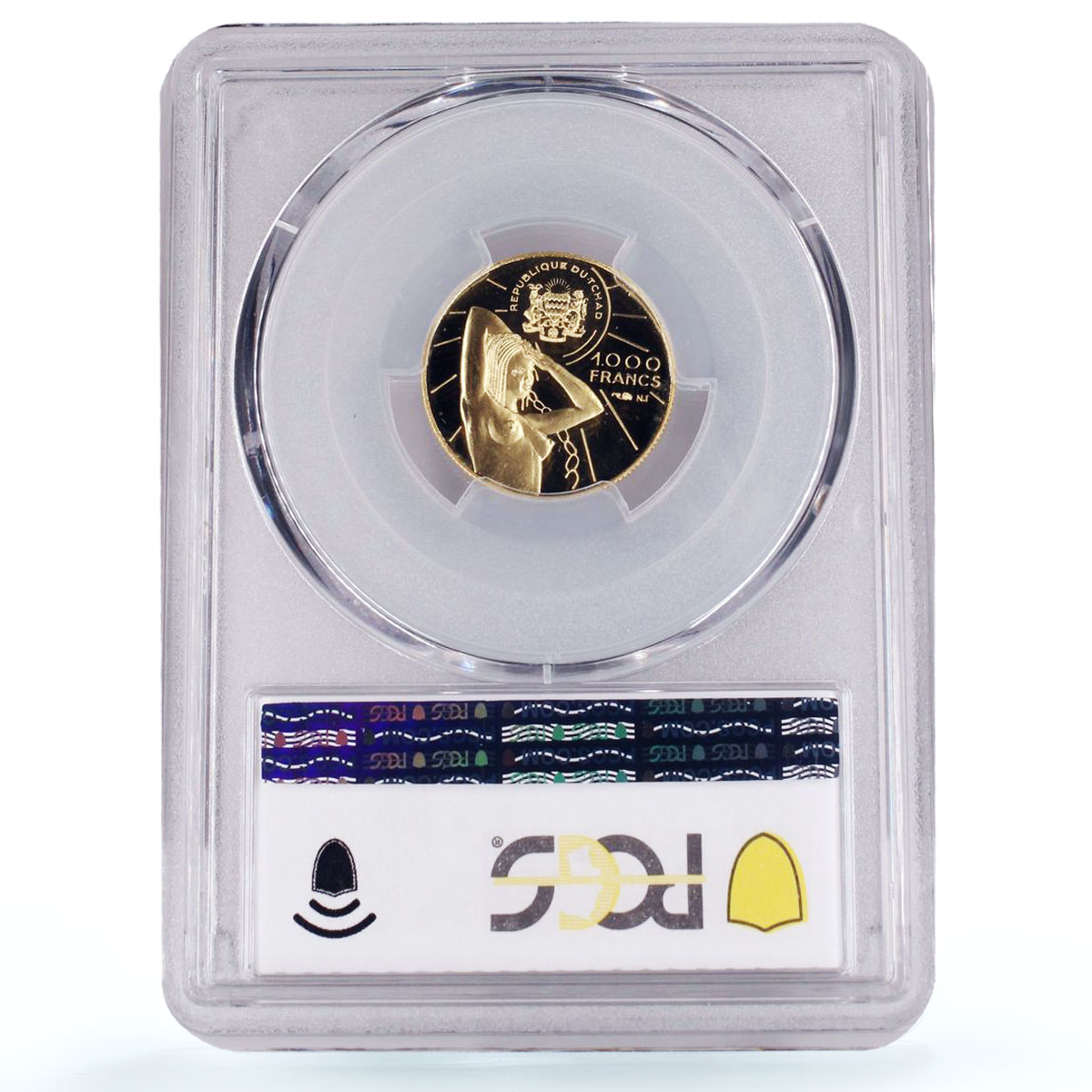 Chad 1000 francs Independence Lamy Politics &quot;1900&quot; PR68 PCGS gold coin 1970