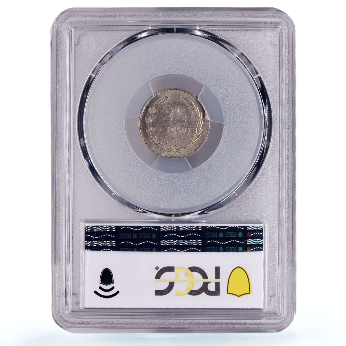 Dominican Republic 2 1/2 centavos Small Date Mark A KM-7 AU58 PCGS coin 1888