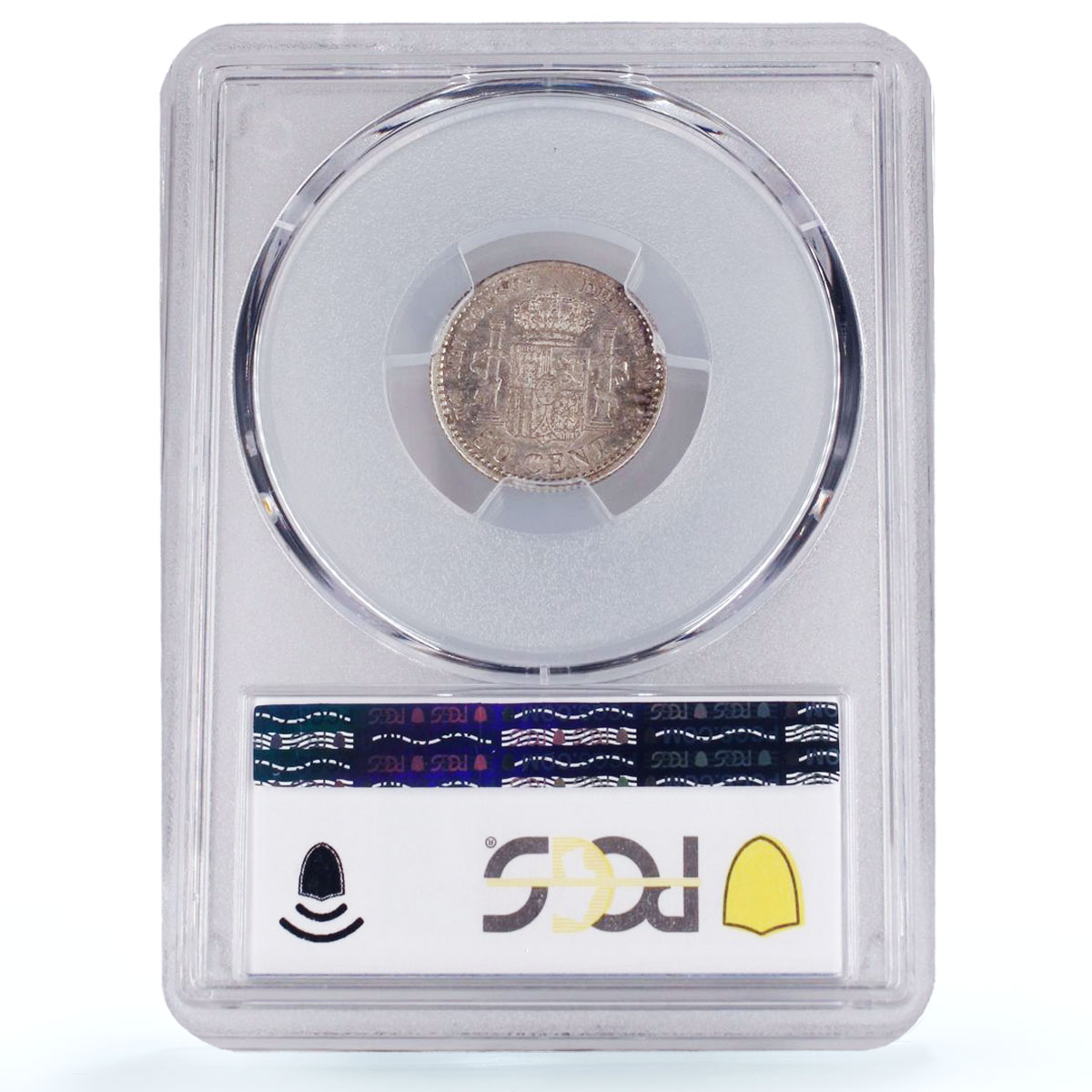 Spain 50 centimos King Alfonso XIII Coinage Mark SMV MS62 PCGS silver coin 1904