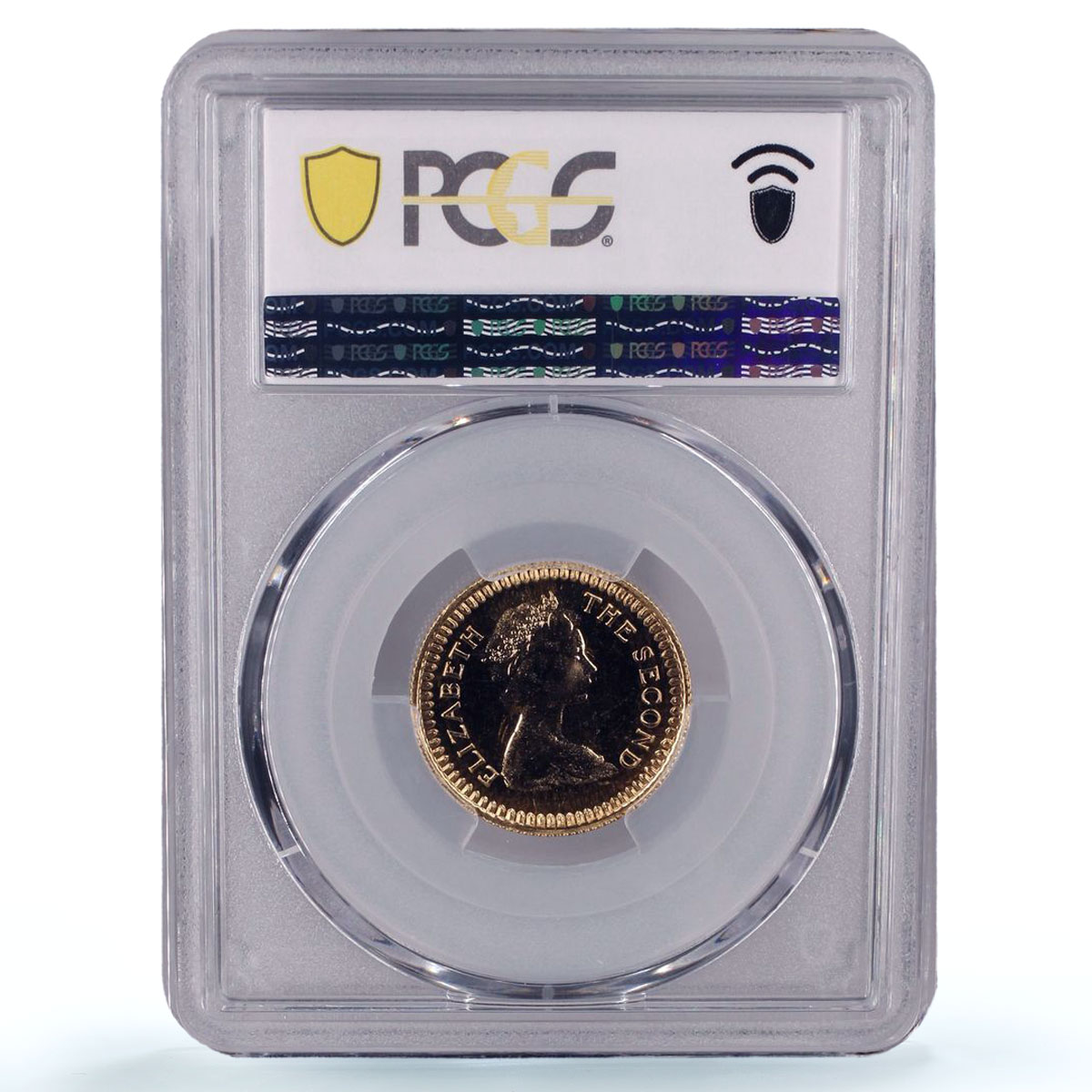 Great Britain Rhodesia 1 pound Queen Elizabeth KM-6 PR65 PCGS gold coin 1966