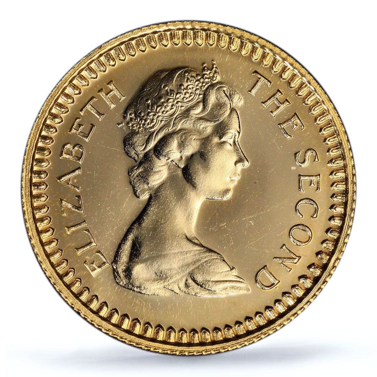 Great Britain Rhodesia 1 pound Queen Elizabeth KM-6 PR65 PCGS gold coin 1966