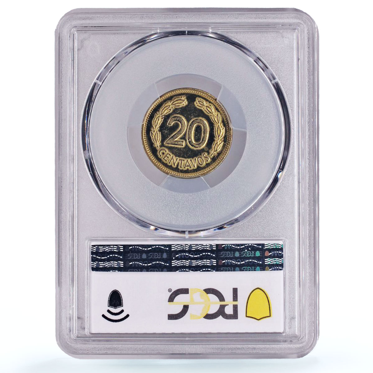 Ecuador 20 centavos Republic Coinage PATTERN TRIAL KM-Pn13 SP64 PCGS coin 1974
