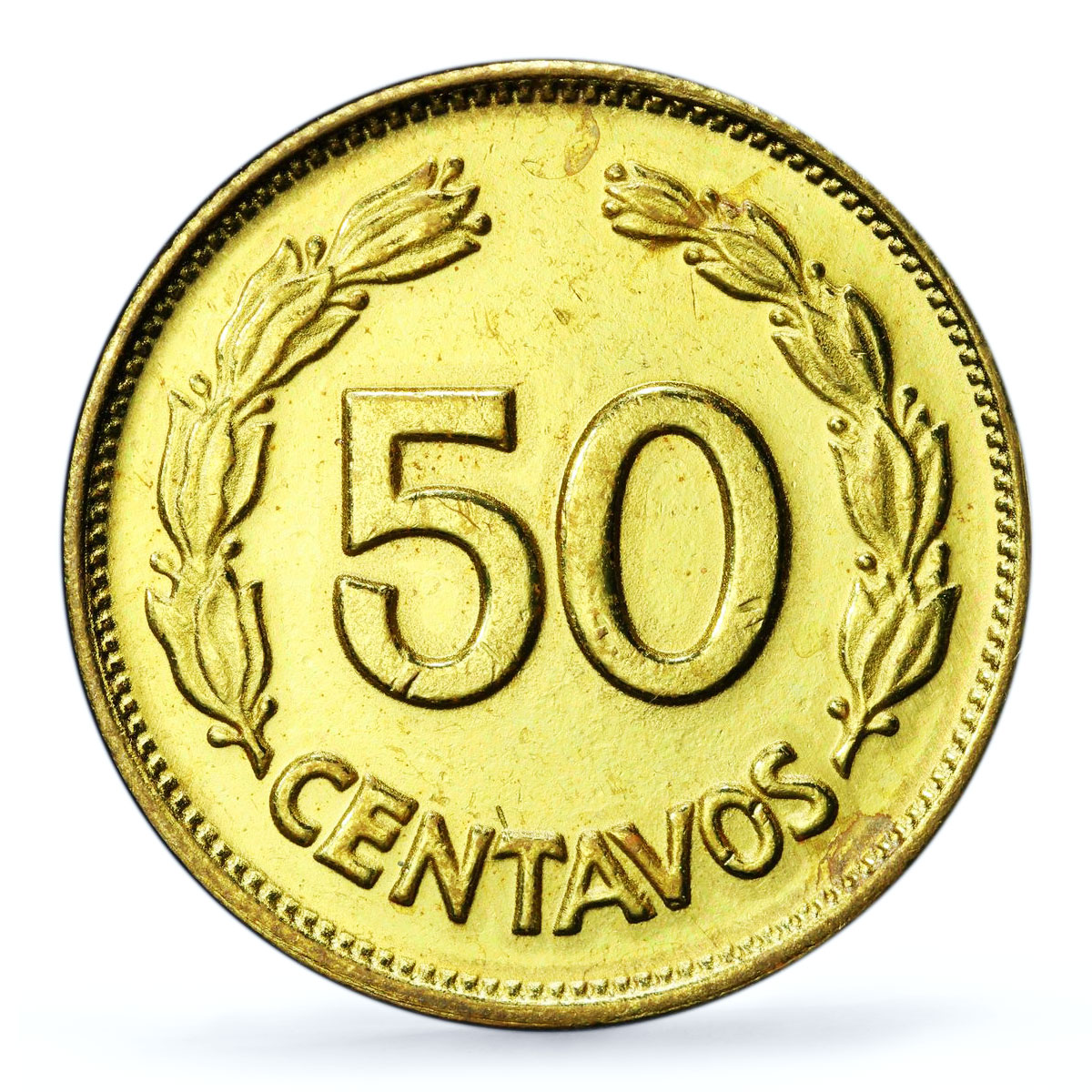 Ecuador 50 centavos Republic Coinage PATTERN TRIAL KM-Pn14 SP64 PCGS coin 1975