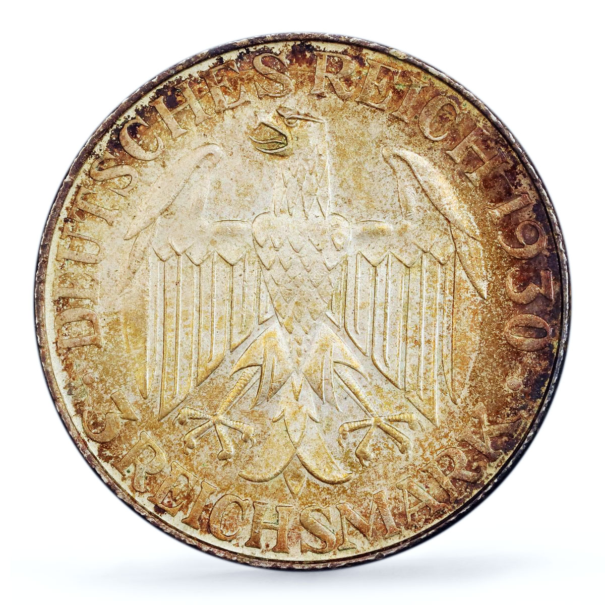 Germany 3 mark Graf Zeppelin Flight Airship Mark D MS64 PCGS silver coin 1930