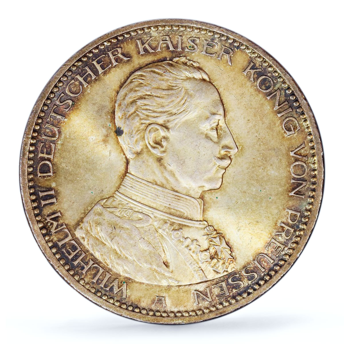 Germany Prussia 5 mark William Wilhelm II Thaler MS64 PCGS silver coin 1914