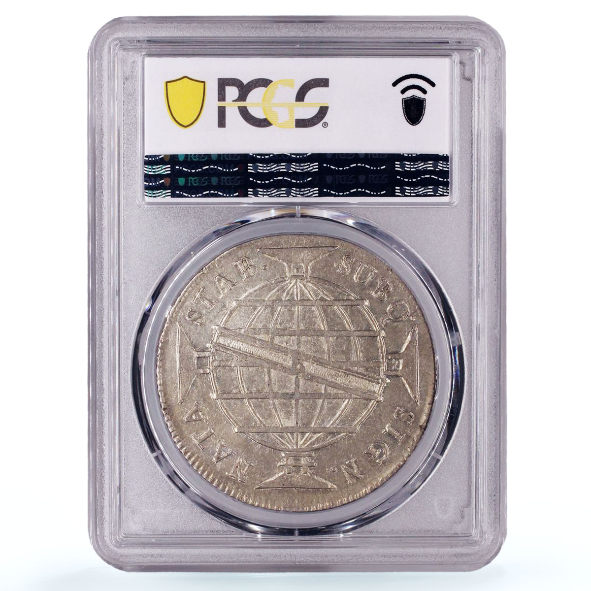 Brazil 960 reis Prince Jonh Joao Regent Mark B AU55 PCGS silver coin 1812