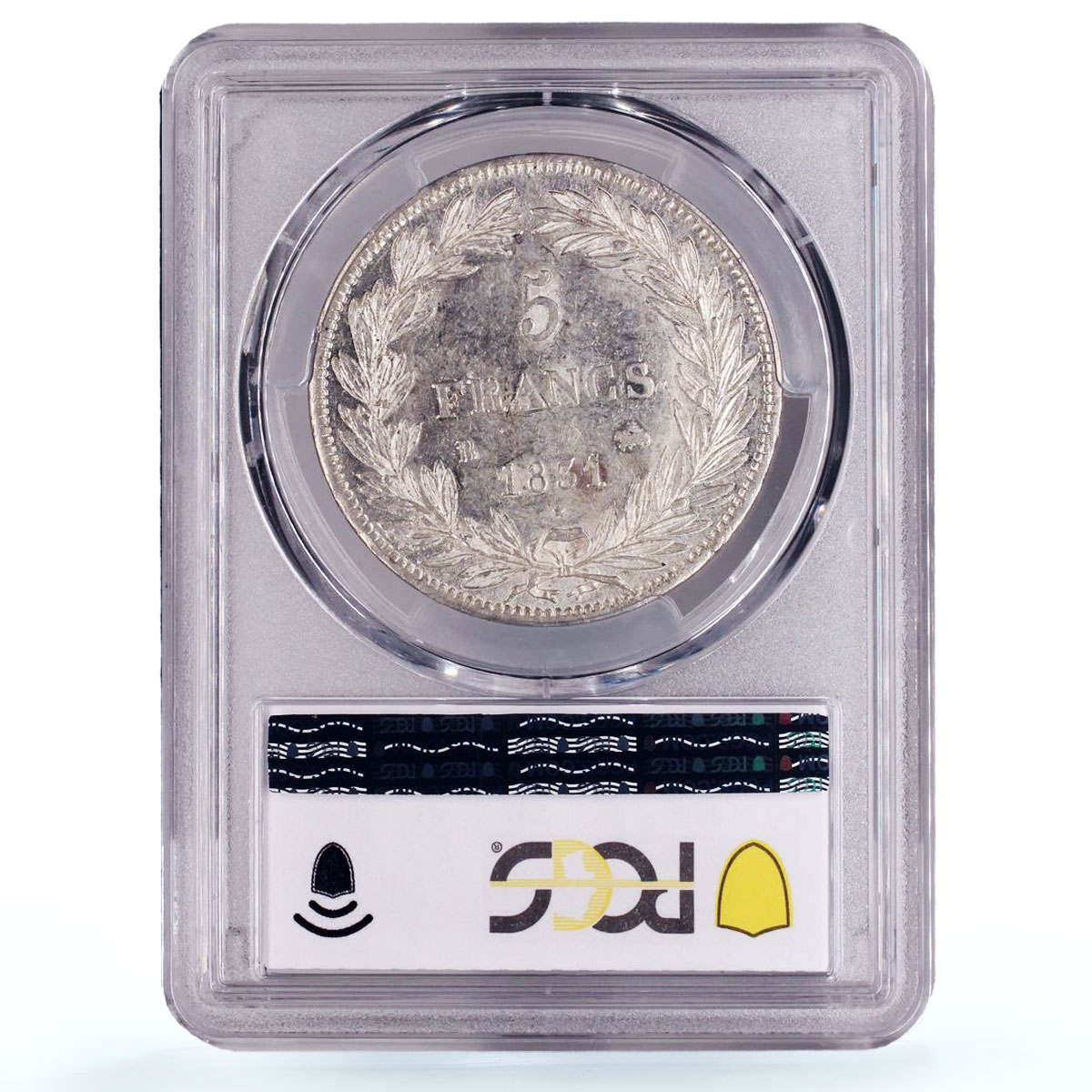 France 5 francs Louis Philippe Coinage Rouen Mint AU58 PCGS silver coin 1831