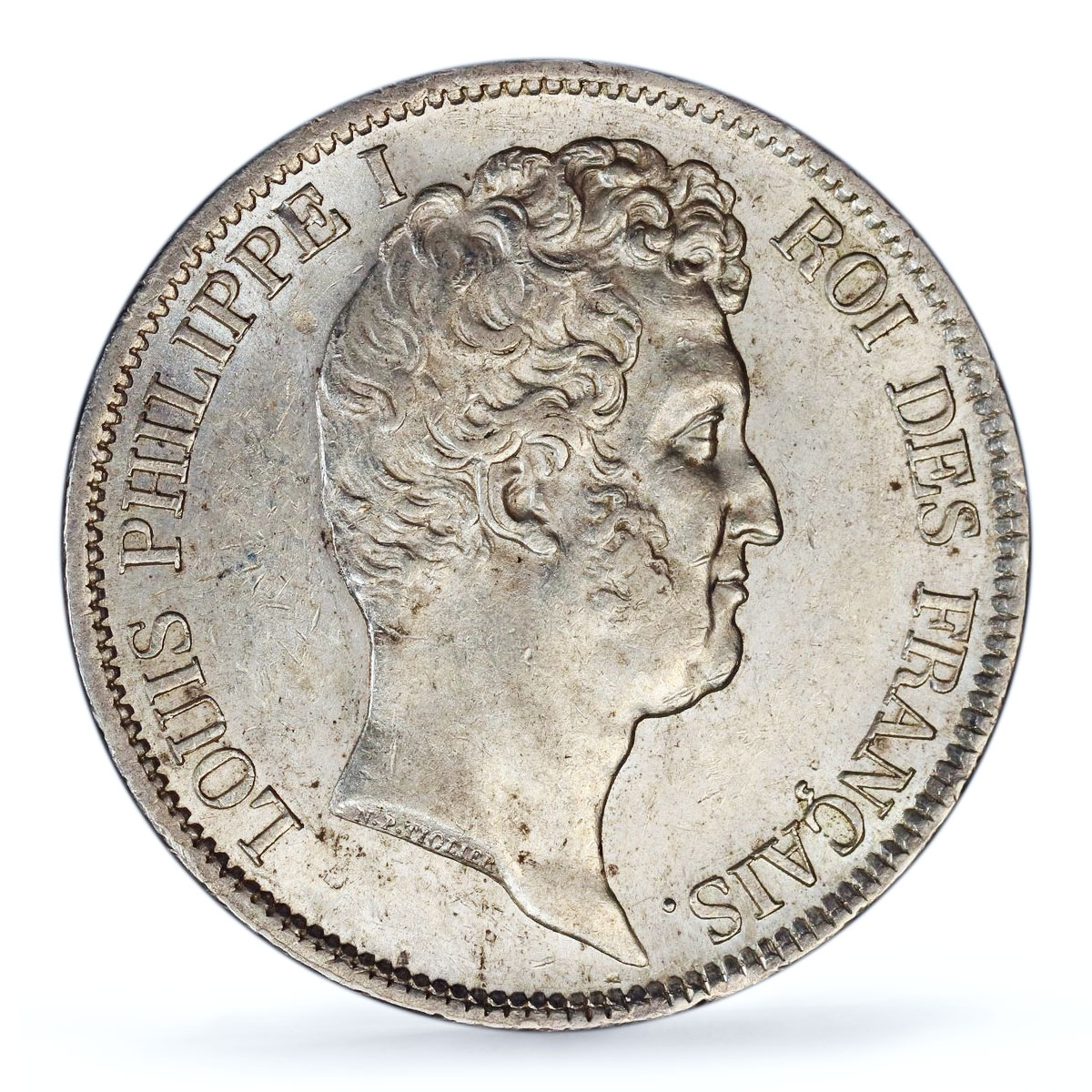 France 5 francs Louis Philippe Coinage Rouen Mint AU58 PCGS silver coin 1831