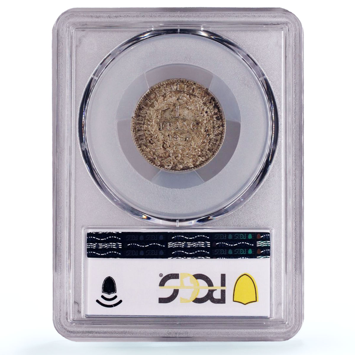 France 1 franc 3d Republic Coinage Ceres Head KM-822 MS62 PCGS silver coin 1888