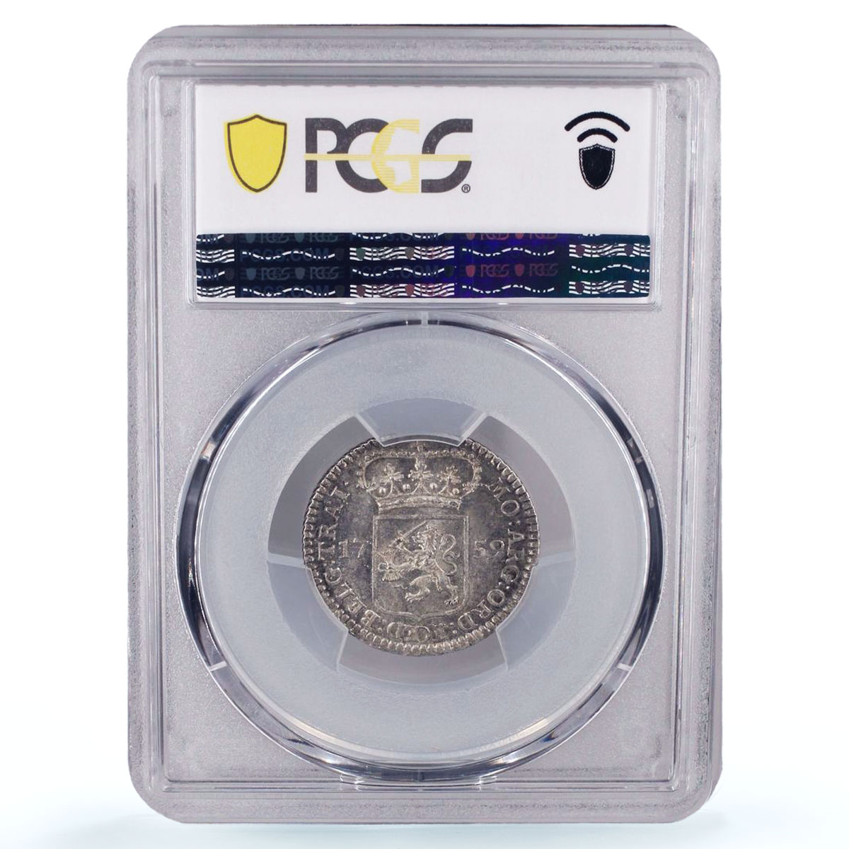 Netherlands Utrecht 1/4 gulden Armed Female KM-113 MS64 PCGS silver coin 1759