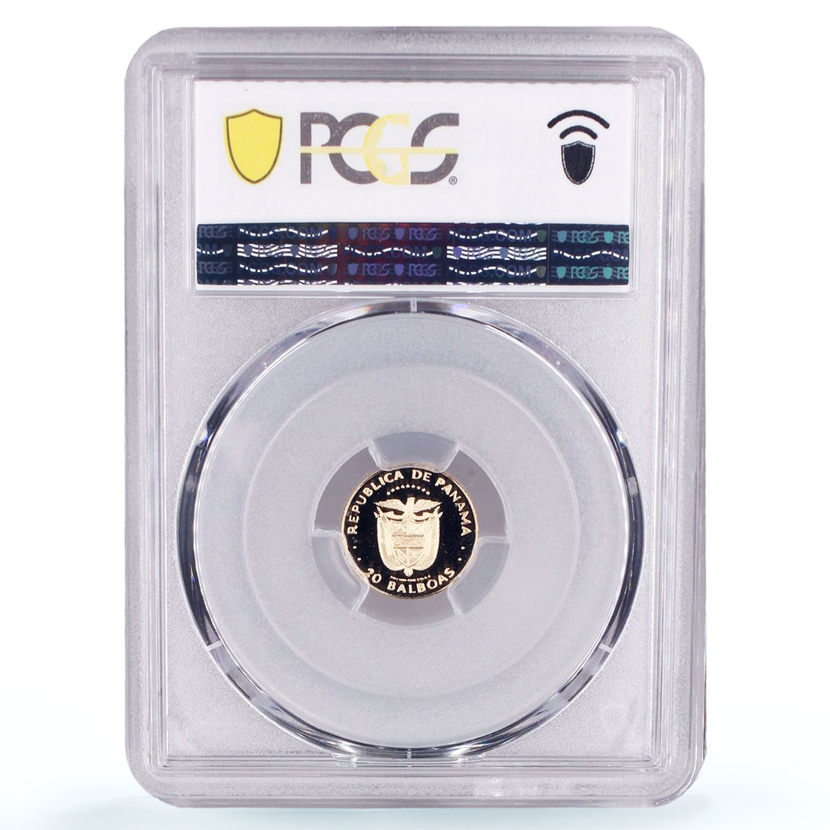 Panama 20 balboas Conservation Wildlife Puma Cat Fauna PR69 PCGS gold coin 1984