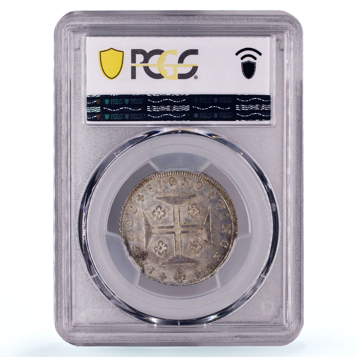 Portugal 200 reis King John Joao I Coinage KM-357 MS64 silver coin 1820