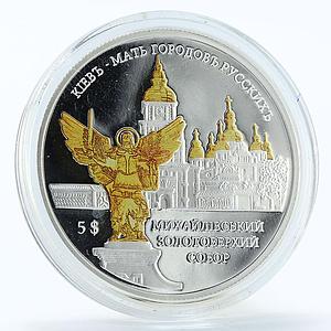 Solomon Islands 5 dollars Monastery St. Michael's Angel Kyiv Ukraine coin 2012