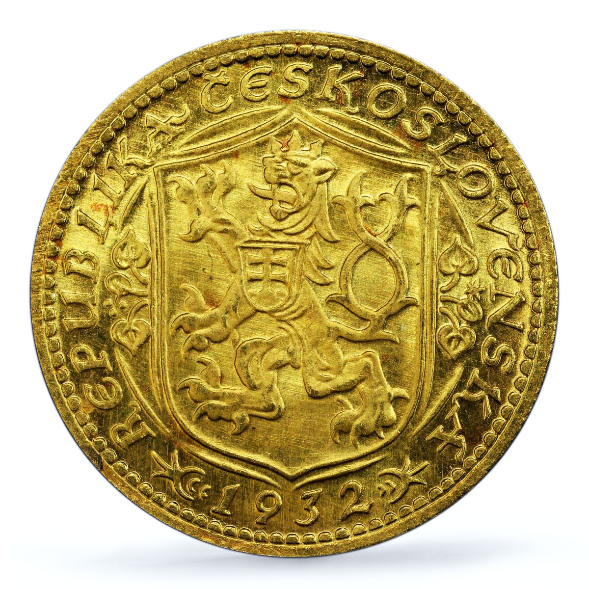 Czechoslovakia 1 dukat St. Wenceslaus No Serial Numbers MS66 PCGS gold coin 1932