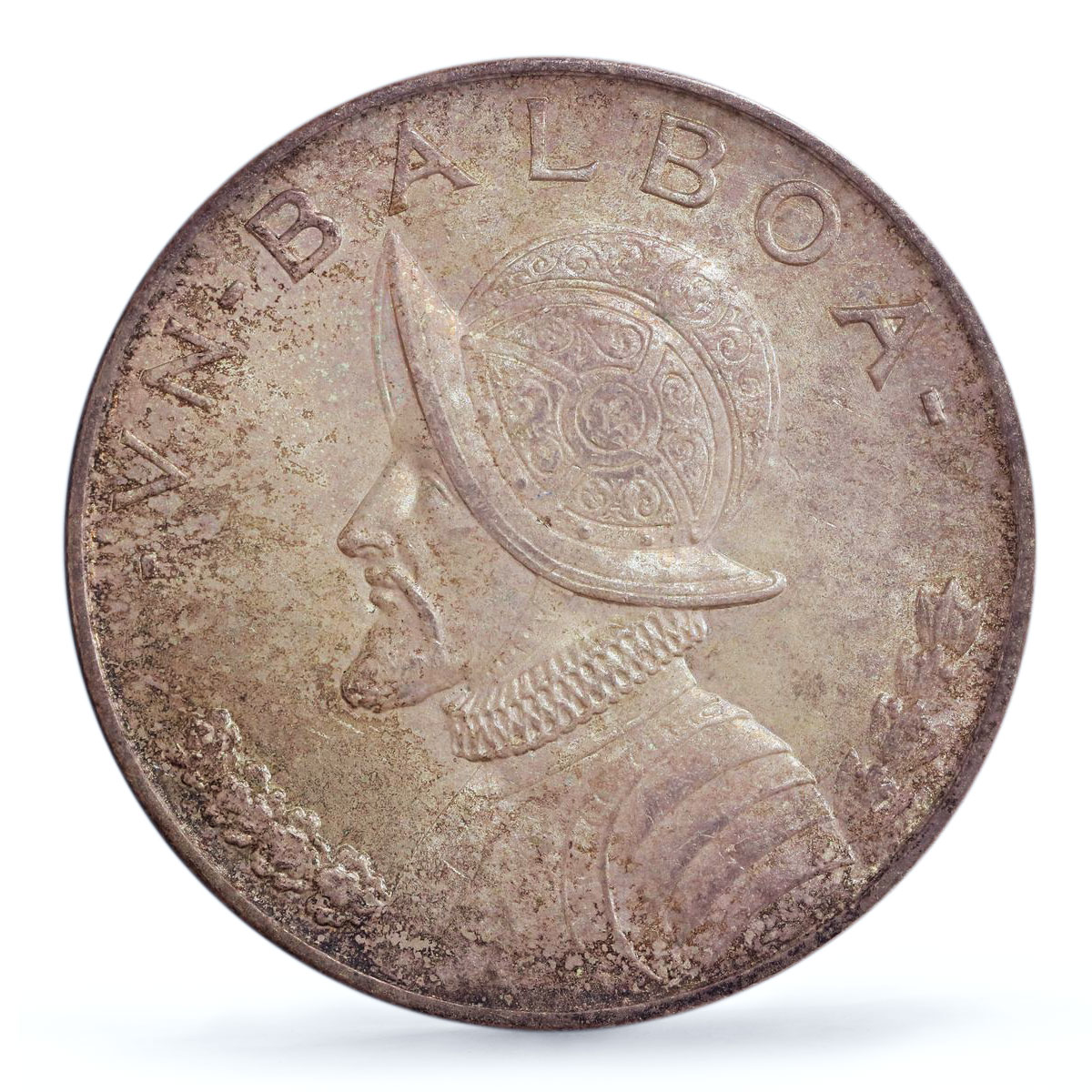 Panama 1 balboa Republic Coinage Vasco Nunez Balboa MS64 PCGS silver coin 1947