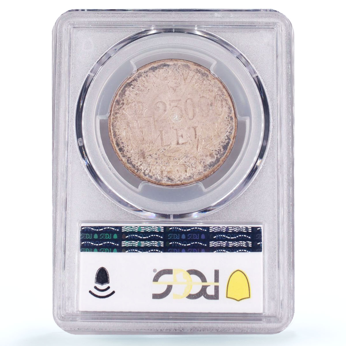Romania 25000 lei King Mihai Michael I Coinage KM-70 MS63 PCGS silver coin 1946