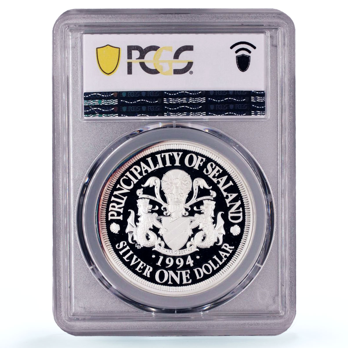 Sealand 1 dollar Sea Treasures Orca Whale Fauna X#9 PR67 PCGS silver coin 1994