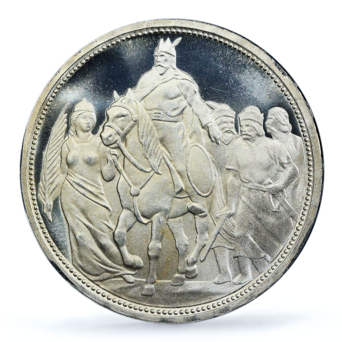 Hungary 5 korona Franz Joseph I Horseman RESTRIKE PR66 PCGS silver coin 1896