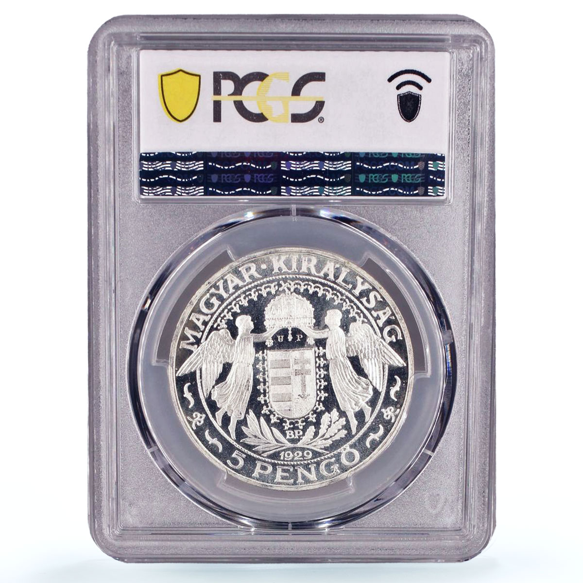Hungary 5 pengo Saint Ladislav on Horseback RESTRIKE PR66 PCGS silver coin 1929