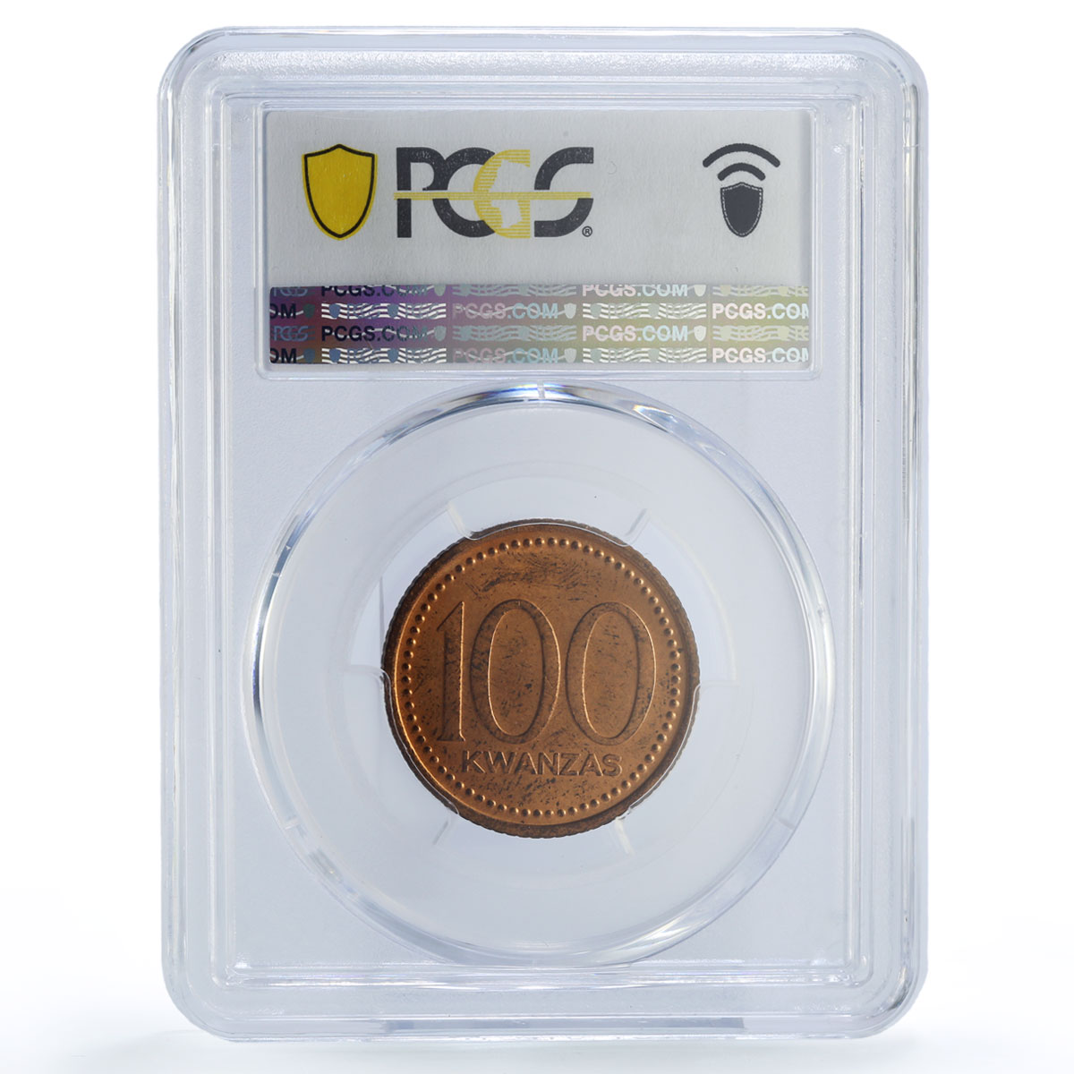 Angola 100 kwanza Republic Coinage Coat of Arms KM-92 MS64 PCGS copper coin 1991