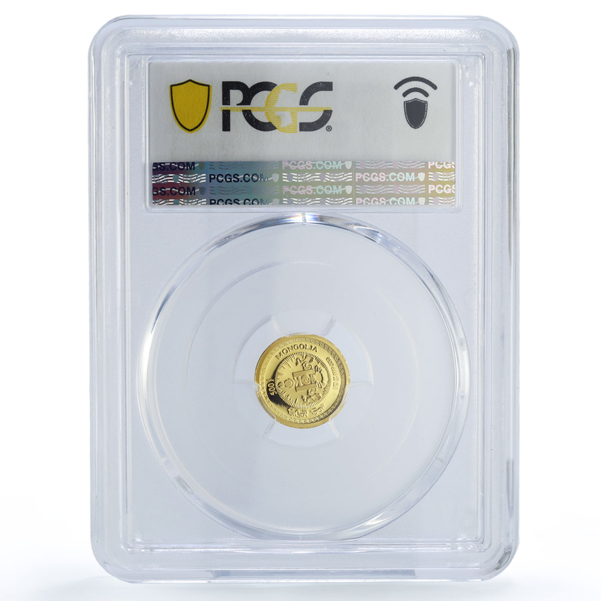 Mongolia 500 togrog Lunar Calendar Year of the Tiger PR66 PCGS gold coin 1998