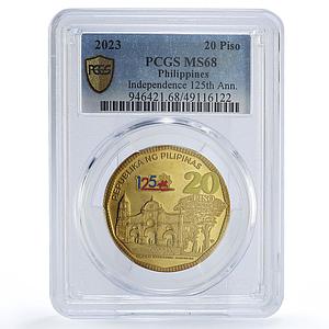 Philippines 100 piso Independence 125th Anniversary Politics MS68 PCGS coin 2023