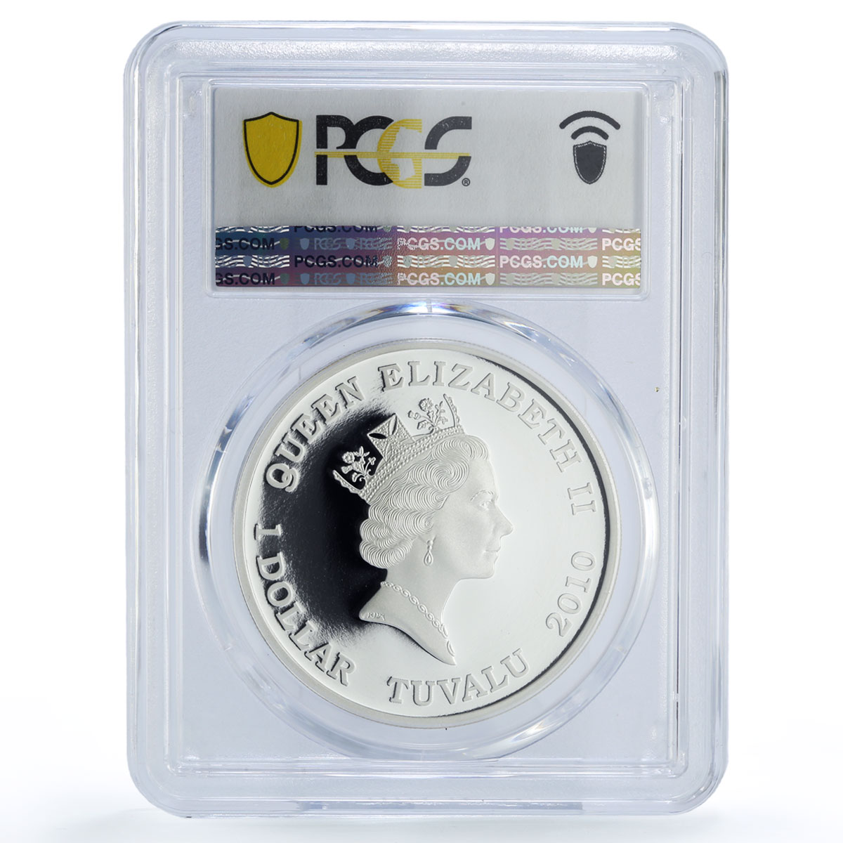 Tuvalu 1 dollar Fairy Tales Ballet Don Quixote Literature PR68 PCGS Ag coin 2010