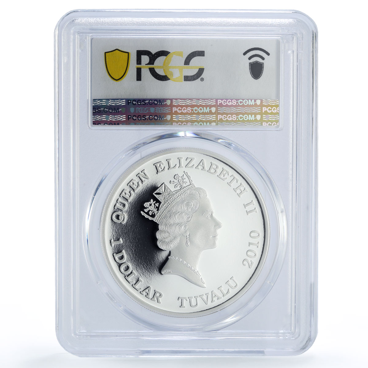 Tuvalu 1 dollar Fairy Tales Ballet Cinderella Literature PR69 PCGS Ag coin 2010