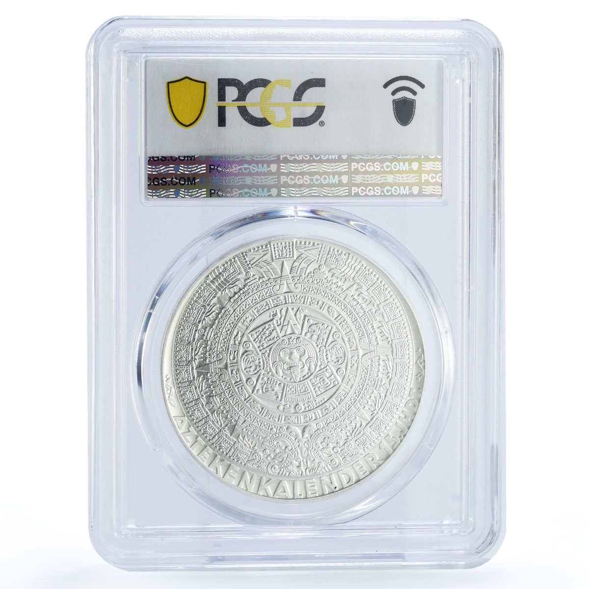 Mexico Olympic Games Aztec Calendar Austria Mint MS67 PCGS silver medal 1968
