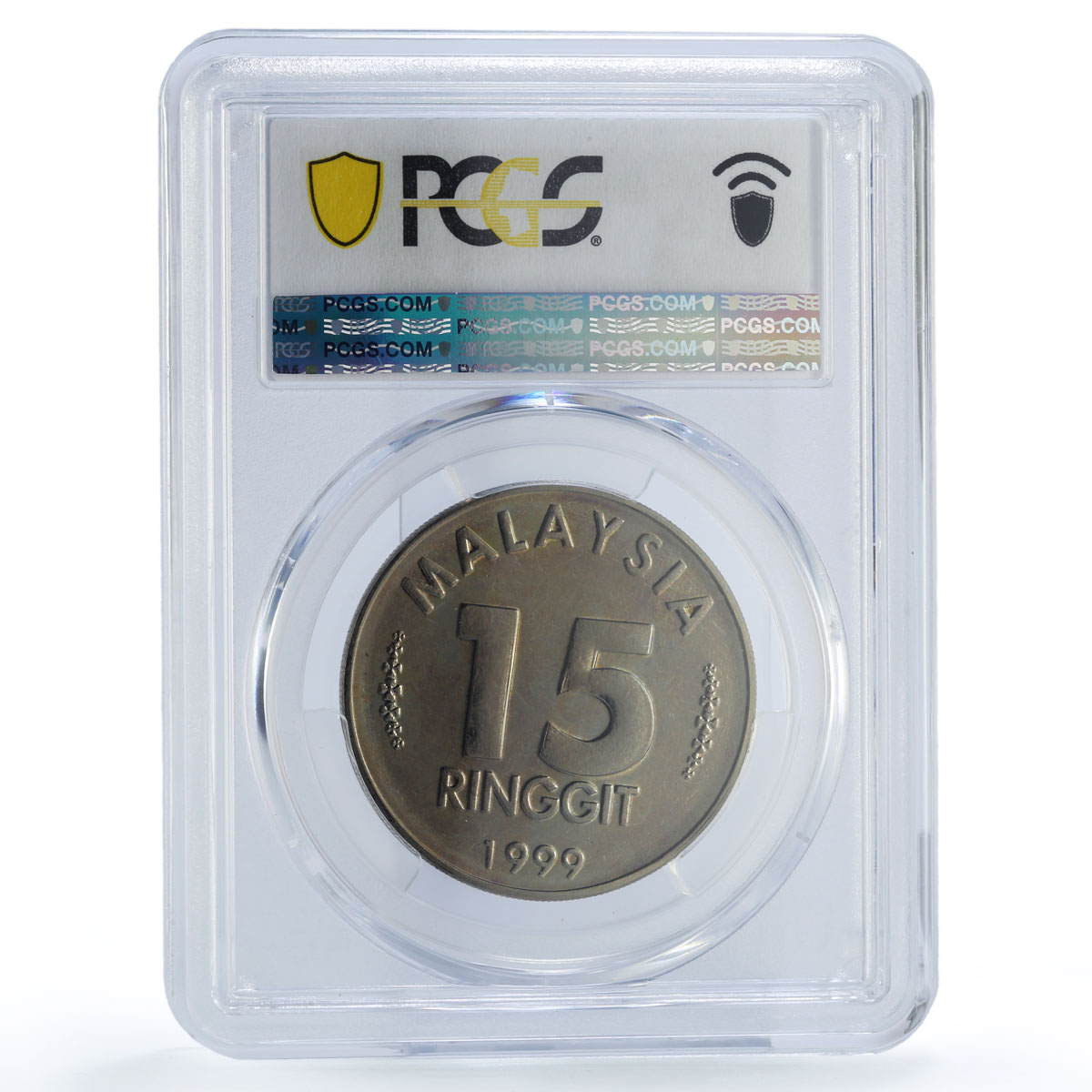 Malaysia 15 ringgit Formule One F1 Grand Prix KM-68 PR65 PCGS CuNi coin 1999