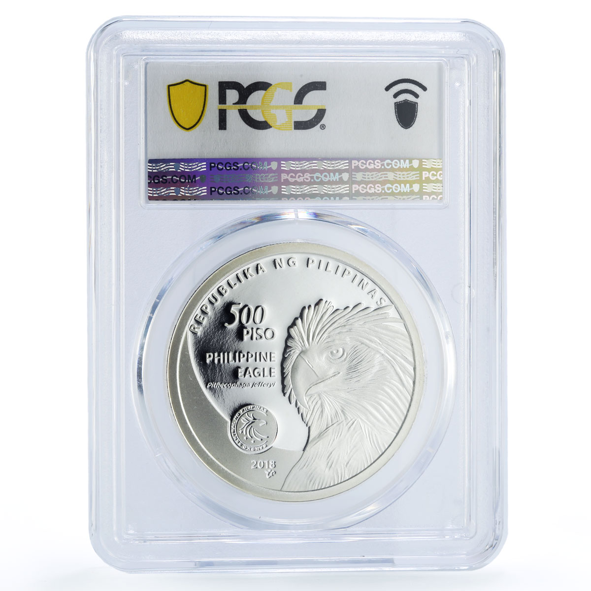 Philippines 500 piso BSP Central Bank Eagle Bird PL68 PCGS silver coin 2018
