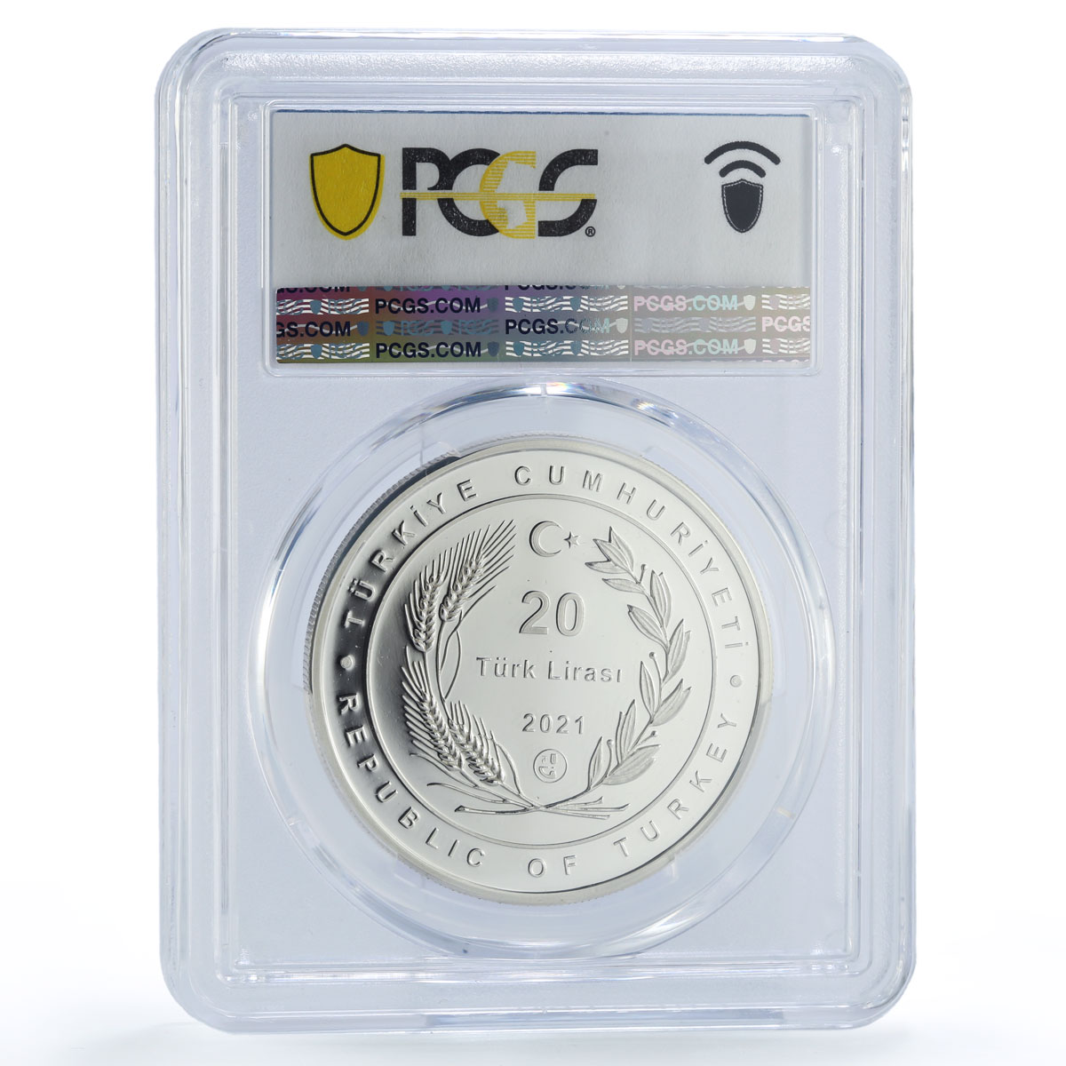 Turkiye 20 lira Muslim Scholars Avicenna Ibn Sina PR68 PCGS silver coin 2021