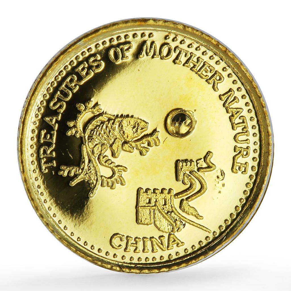 Fiji 10 dollars Treasures China Carp Fish Fauna w/o Pearl proof gold coin 2012
