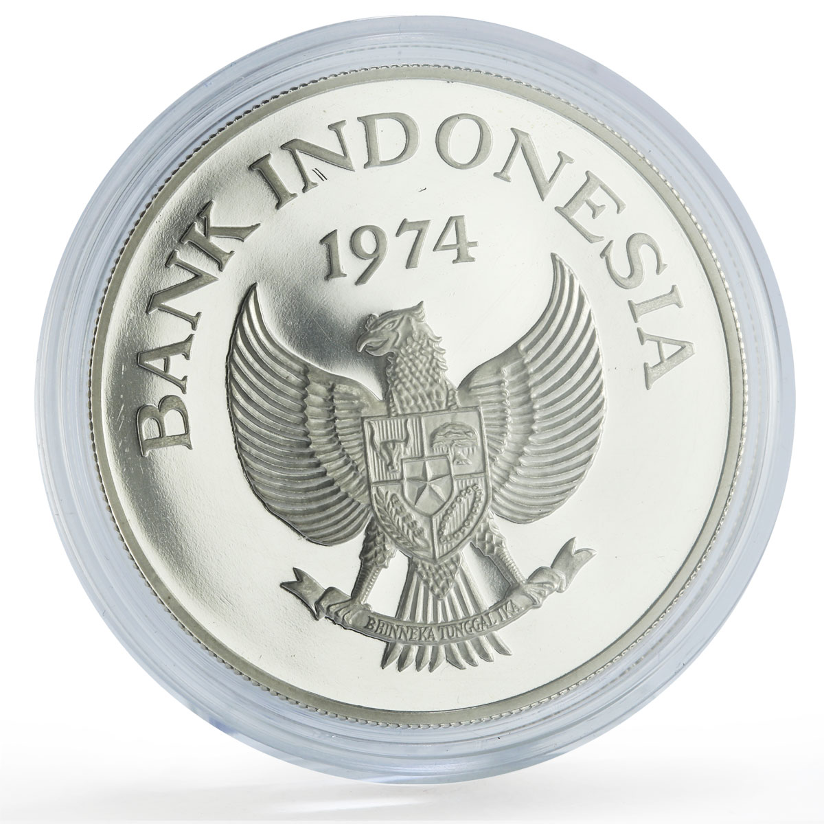 Indonesia 5000 rupiah Conservation Orangutan Monkey Fauna proof silver coin 1974