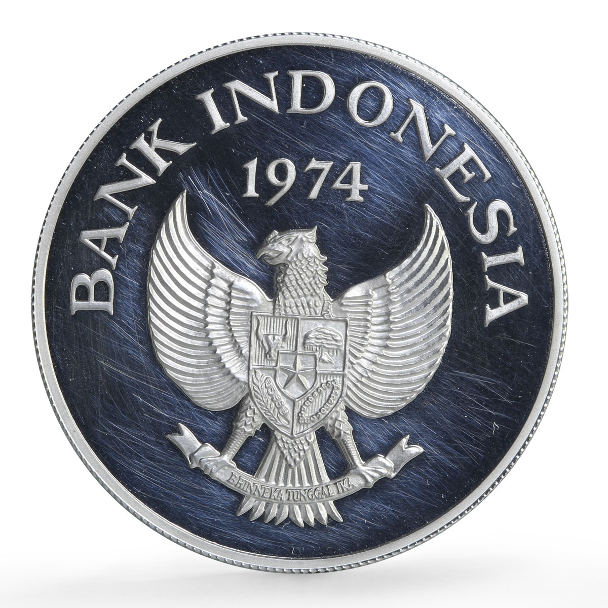 Indonesia 5000 rupiah Conservation Orangutan Monkey Fauna proof silver coin 1974